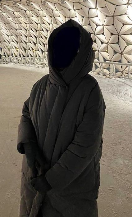 Пуховик зимний удлиненный