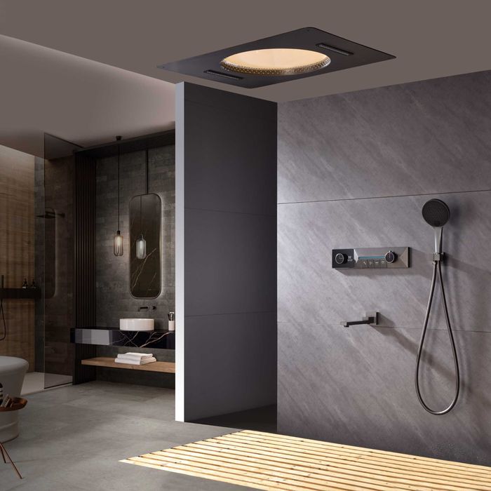 Дизайнерска душ система с таванен душ за вграждане Design D42