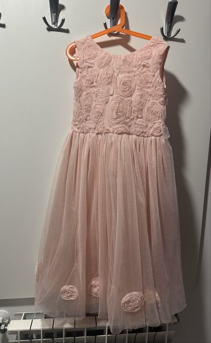 Официална рокля за момиче от тюл и дантела с болеро