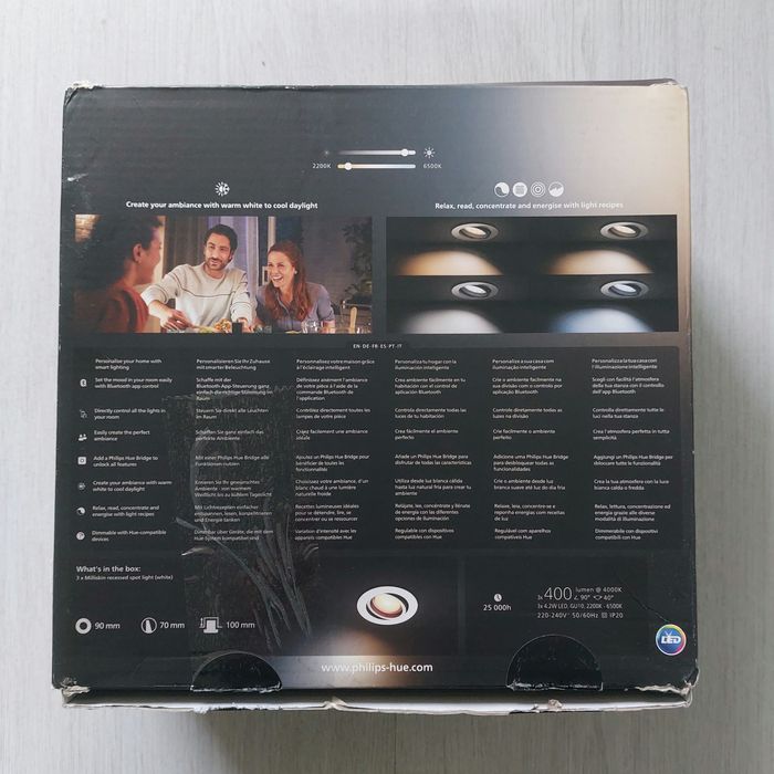 Комплект 3бр. Philips Hue Milliskin White Ambiance – Смарт осветление