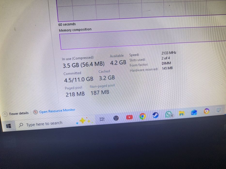 Fury hyperx 8gb ddr4 (2*4) 2133mhz