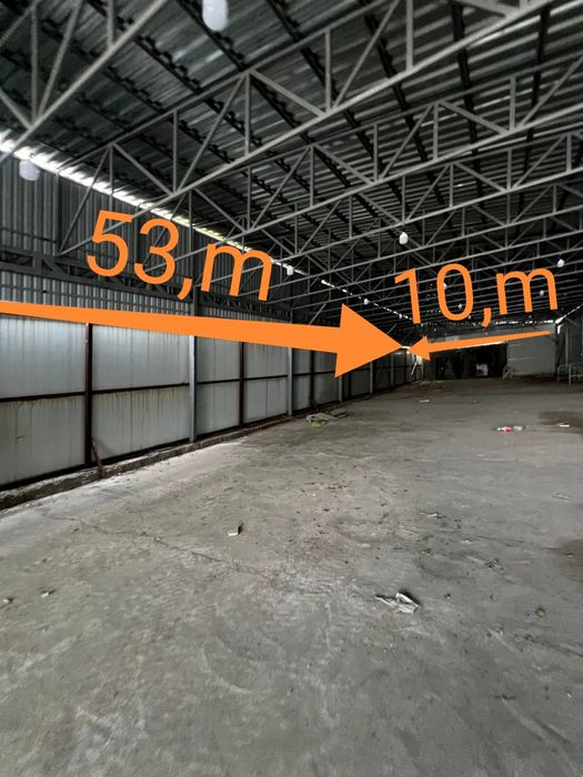 Noturar ishlab chiqazish uchun joy skladga ham beriladi maydoni 530m²