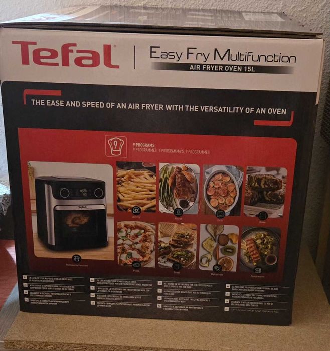 Friteuza cu aer cald TEFAL Easy Multifunction Fry FW5558E0, 15l, 1800W, negru