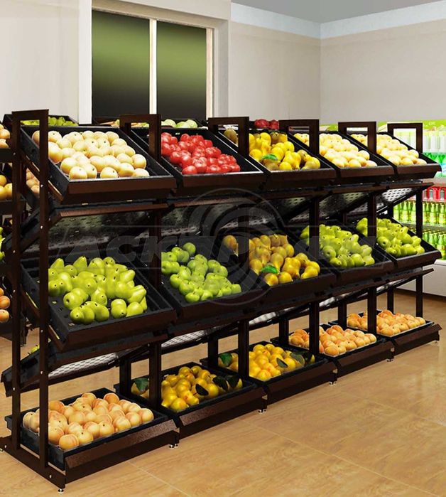 Фруктовый стелаж стилаж Мева стелаж стилаж мева витрина мева точка
