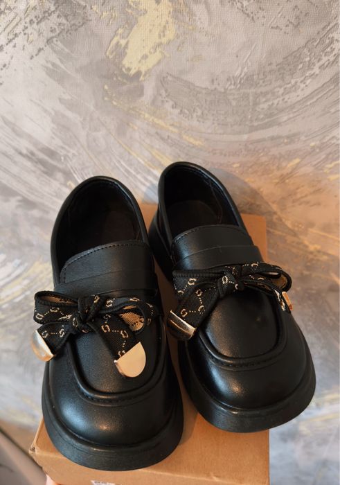 Стильные черные ЛОФЕРЫ