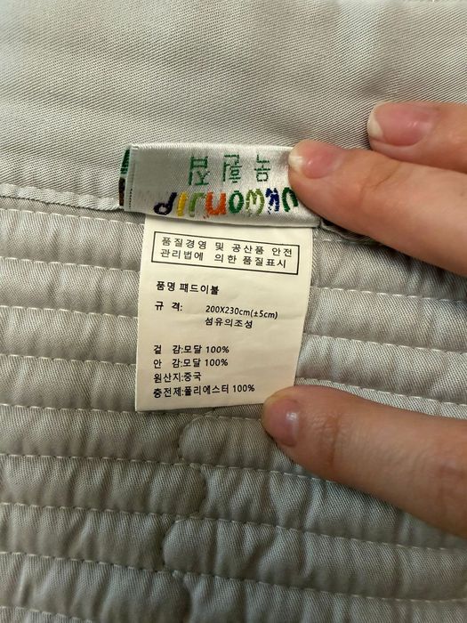 Новое корейское покрывало

200x230 100% модал