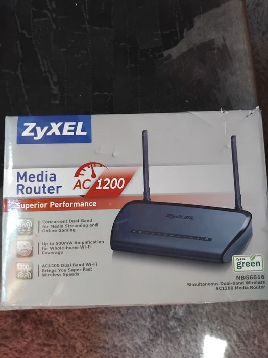 Router wireless ZyXEL Gigabit NBG6616 Dual-Band nou