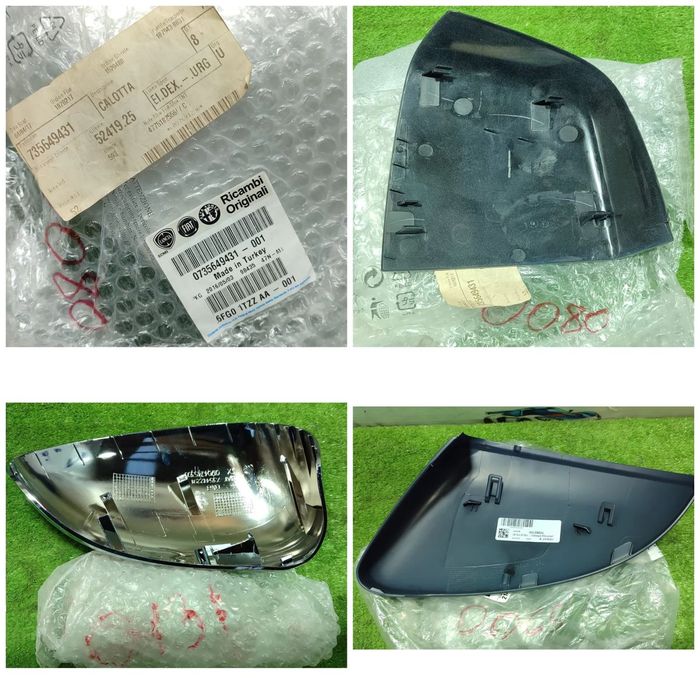 CARCASA OGLINDA (4 BUC.) VOLKSWAGEN GOLF 7 2012-2020 / FIAT DUCATO 2006-2024 / FIAT 500 2007-2024 / FIAT TIPO 2015-2024 COD OEM 735412291 01704745300 / 20453288 / 73552927 / 0735592040  (5G2)