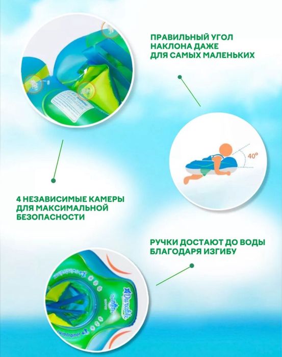 Круг детский для малышей для плавания