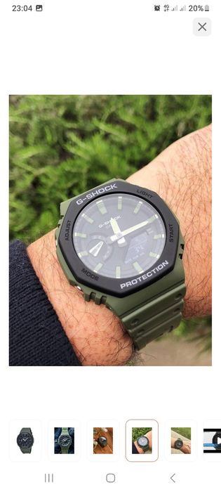 Кварцевые CASIO G-SHOCK GA-2110SU-3AER пластик