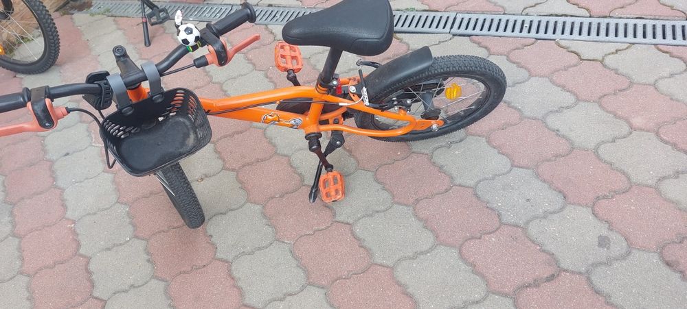Bicicleta copii B Twin baieti/ fete portocaliu