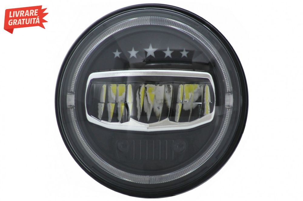 Faruri Full LED CREE Dublu Proiector Jeep Wrangler JK TJ LJ JL (1997-2