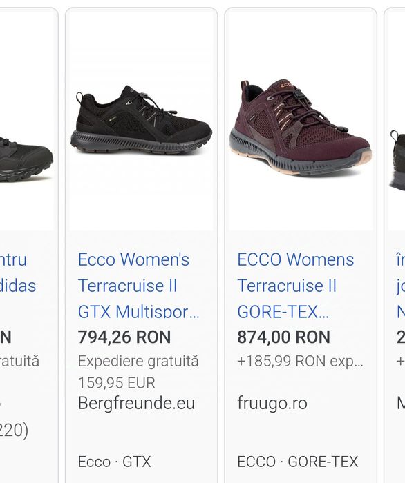 Adidași Trekking 3 sezoane, Ecco, 39/40, impecabili