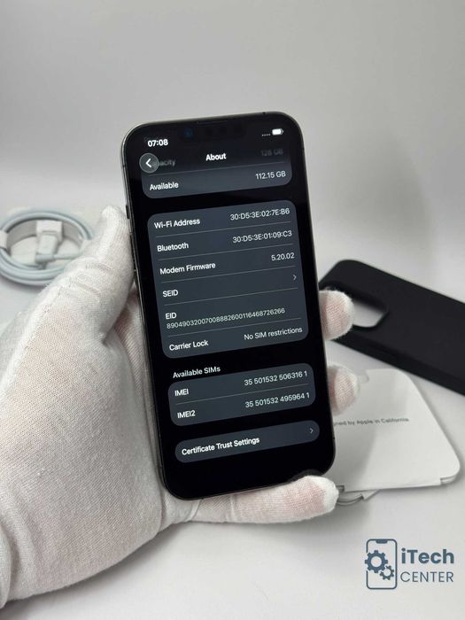 iPhone 13 Pro, 128GB, Graphite, 100% батерия, КАТО НОВ, ГАРАНЦИЯ!