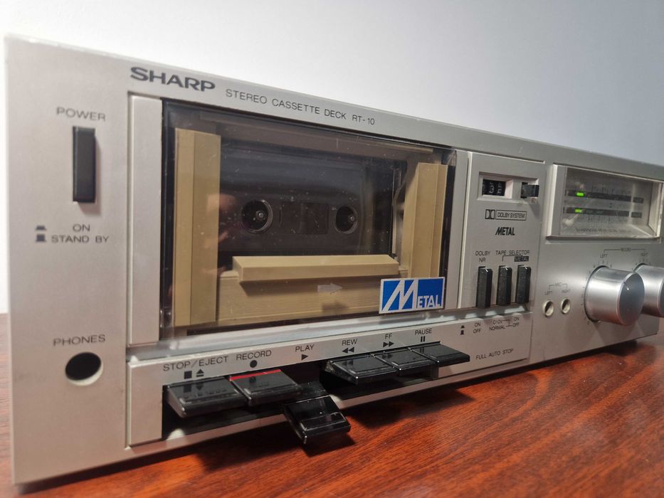 Sharp RT-10 Stereo Cassette Deck | Made in Japan | Pentru reparație