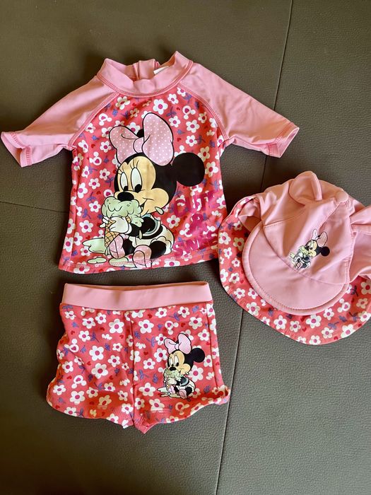 Лот бански за бебе момиче 9-12м