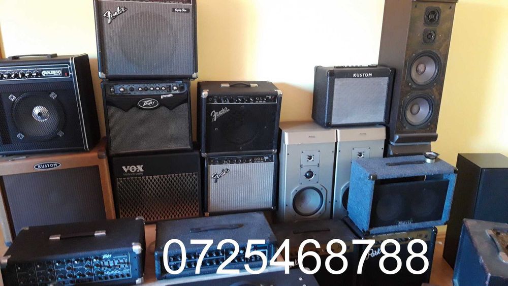 chitara acustica clasica electrica bass combo 80w accesorii huse corzi