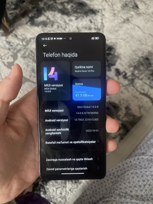 Redmi note 10 pro 64 gb