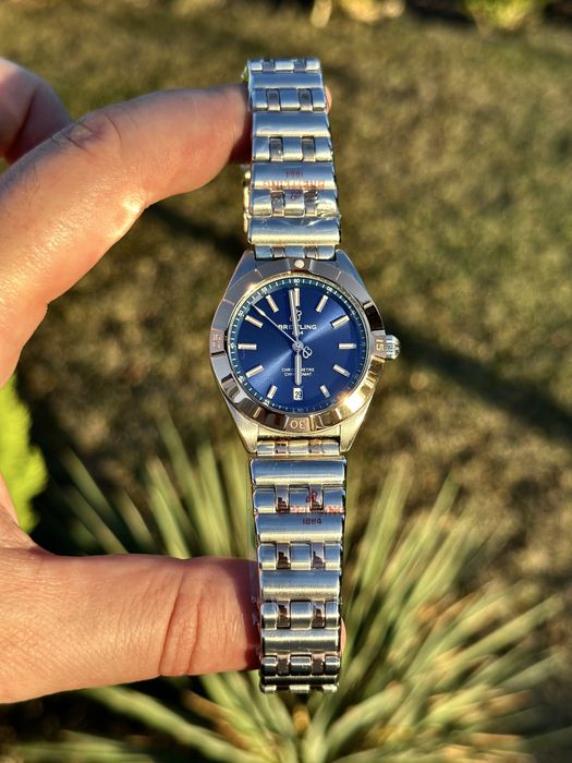 Breitling Chronomat  Blue Dial 36,mm lady