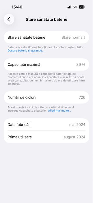 Iphone 15 Pro Titanium Gray 128GB