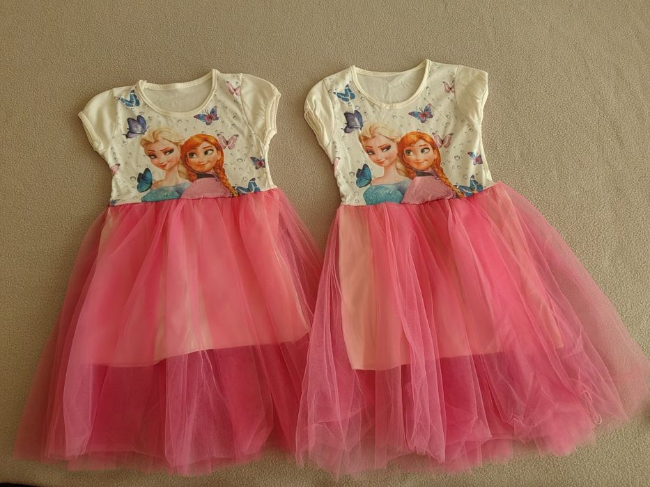 Рокля розова - лятна