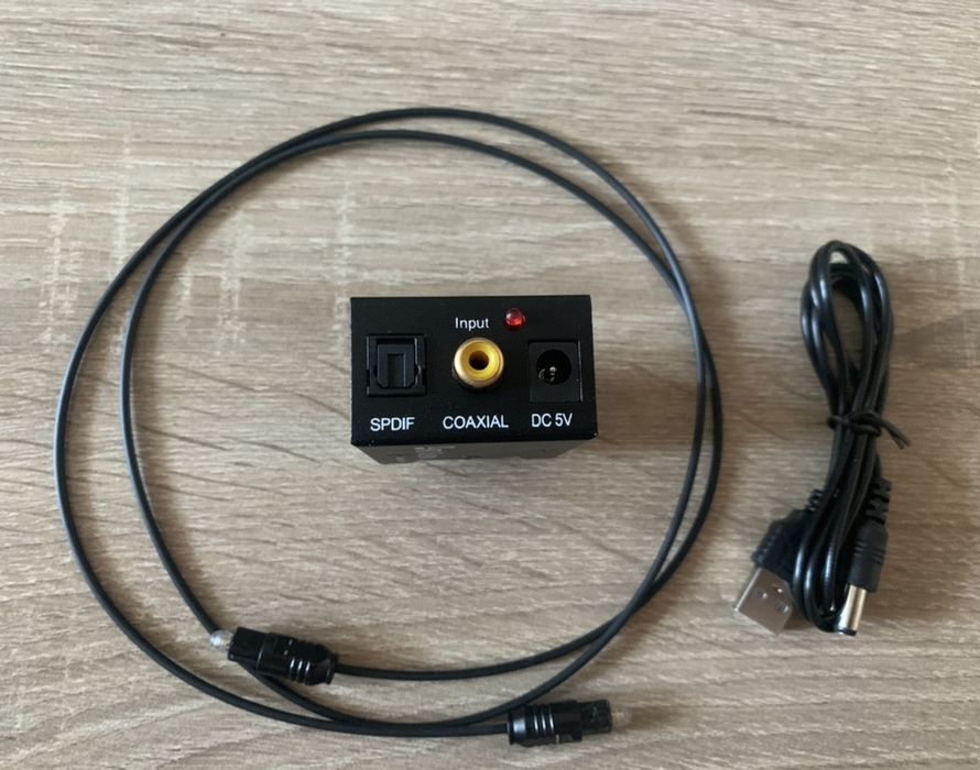 Convertor audio optic - rca/jack