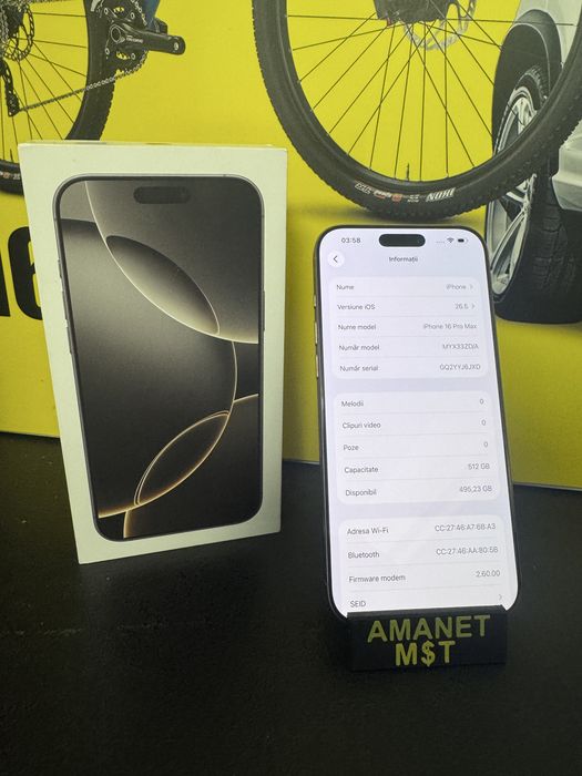 Iphone 16 pro max 512Gb Garantie 90 zile!