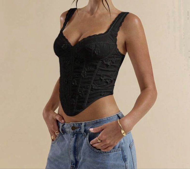 Top Negru Zara Nou (purtat o data)