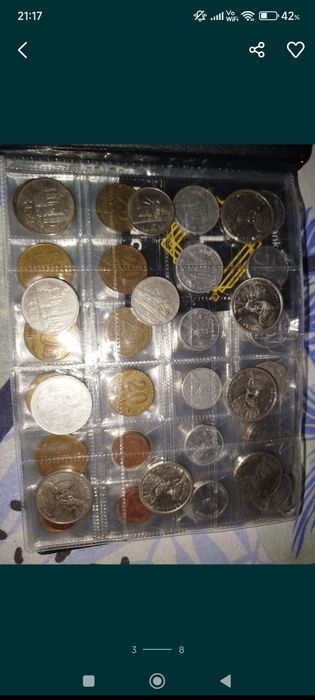 Vand monede romanesti cu 2 clasoare