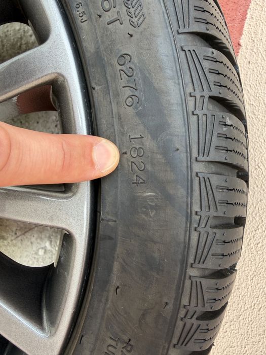 Roti Fiat 500 anvelope noi 195 45 r16 iarna 8mm m+s jante originale
