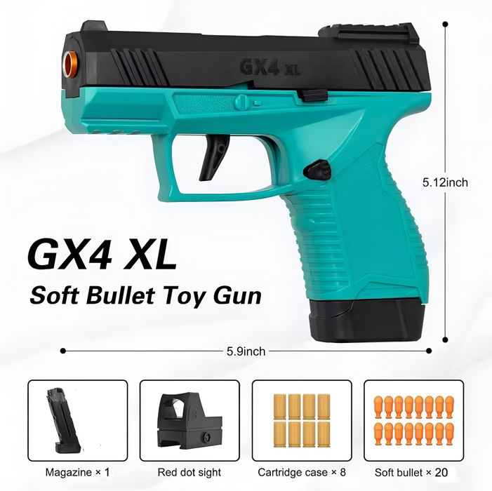 Pistol de Jucărie Gx4 cu Tragere Continuă Model Educațional