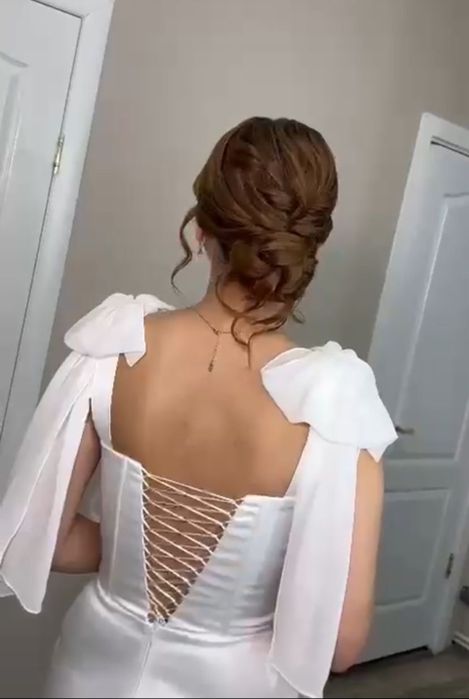 Вечернее платье/длинное/белое