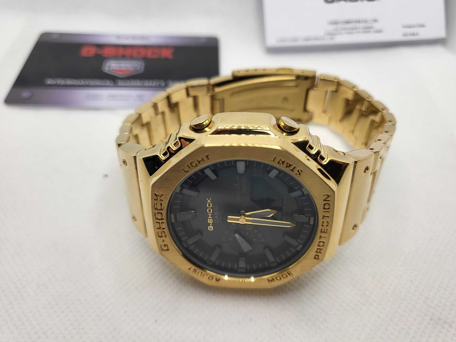 Ceas Sport Barbati  Casio g shock Full METAL gold GM B2100D Nou, Garantie 2 ani