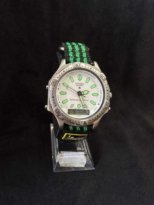Ceas Citizen Quartz Alarm-Chronograph, 10 Bar, 40mm – Autentic