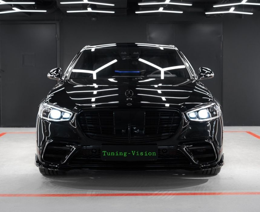 W223 AMG пакет+BRABUS пакет броня спойлер дифузьор накрайници прагове