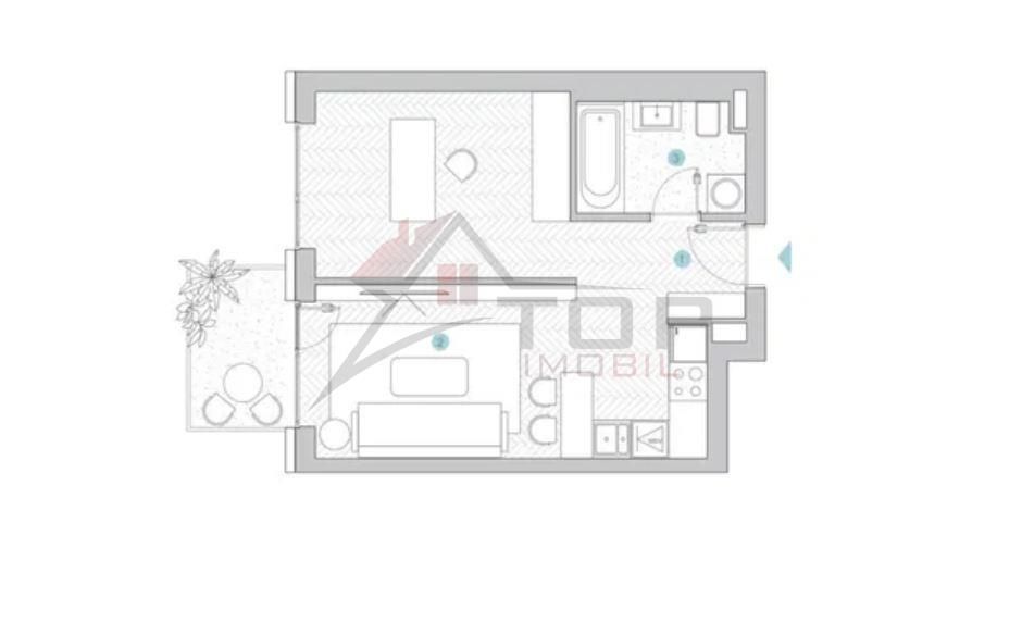 Apartament 2 camere, Podu Ros - Silk District