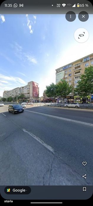 Spatiu stradal cu trafic intens
