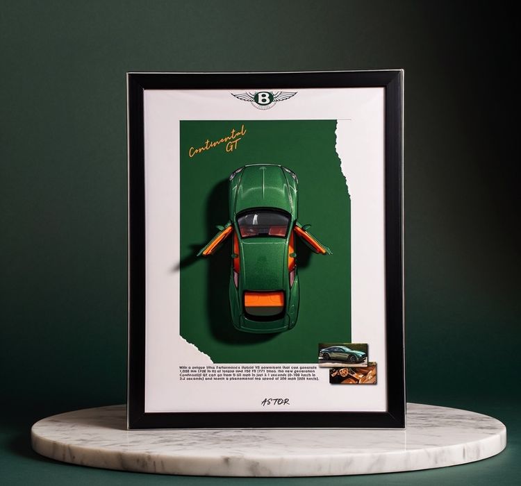 3D картина на стену BENTLEY