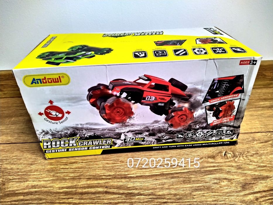 Masinuta Off Road cu Control bratara cu senzor si Telcomanda, Andowl