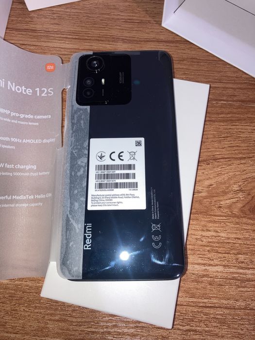 Xiaomi Redmi Note 12S 8/256GB + безжични слушалки Redmi Buds 6 Active.