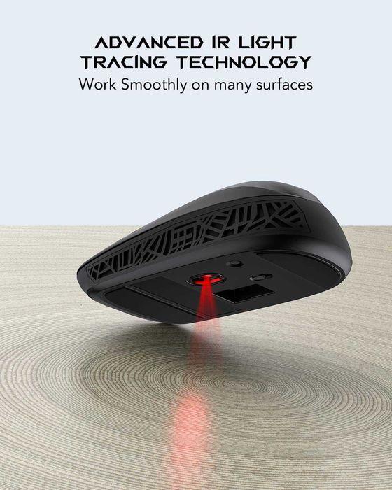 Ергономична акумулаторна безжична USB мишка Black Shark