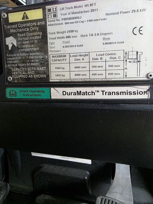 Продавам Газокар HAISTER 1.8т.триплекс 2011г.