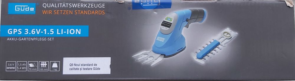 Foarfecă electrică 2-în-1 pentru iarbă sau gard viu