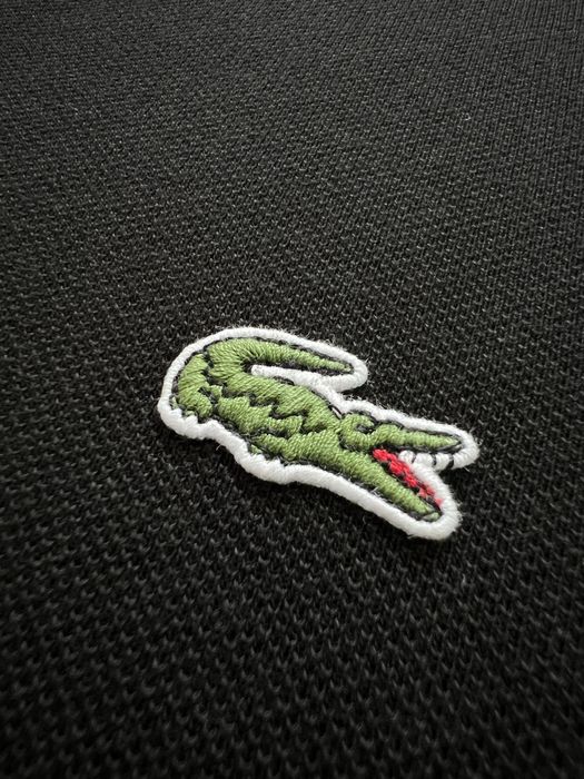 Lacoste Slim Fit Mens Size M (4) Black Polo Shirt Cotton Pique