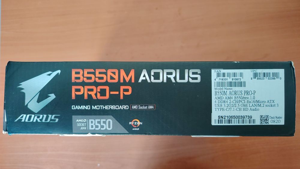 Gigabyte b550m Aorus Pro-P placă de bază AM4