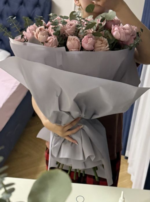 Цветы, кустовые розы
