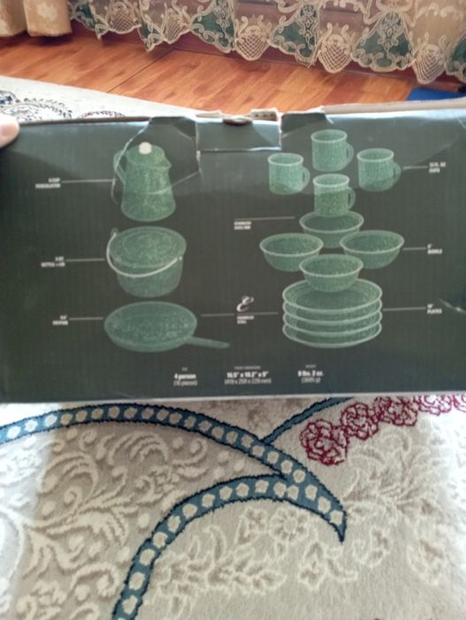 Набор посуды для походов и рыбалки