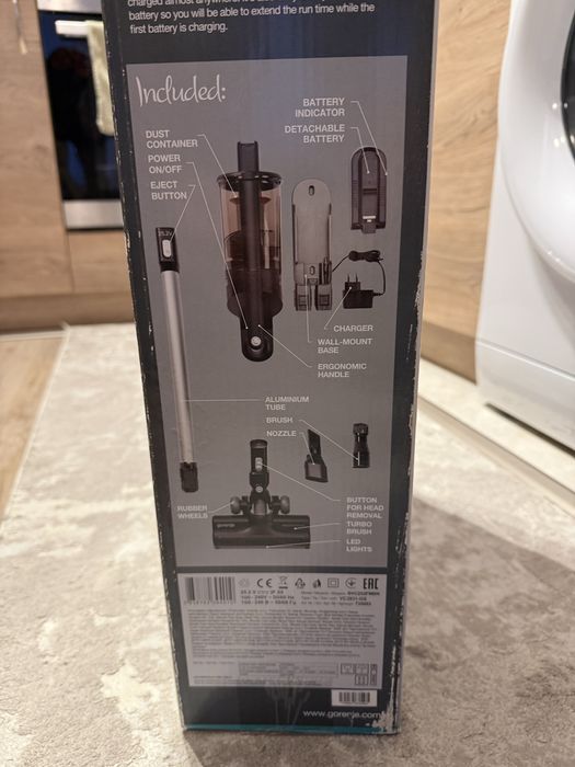 Безкабелна прахосмукачка Gorenje