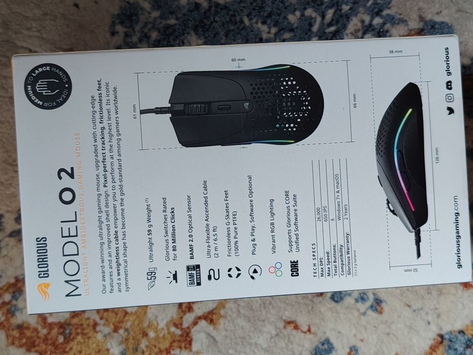 Mouse glorious model O2