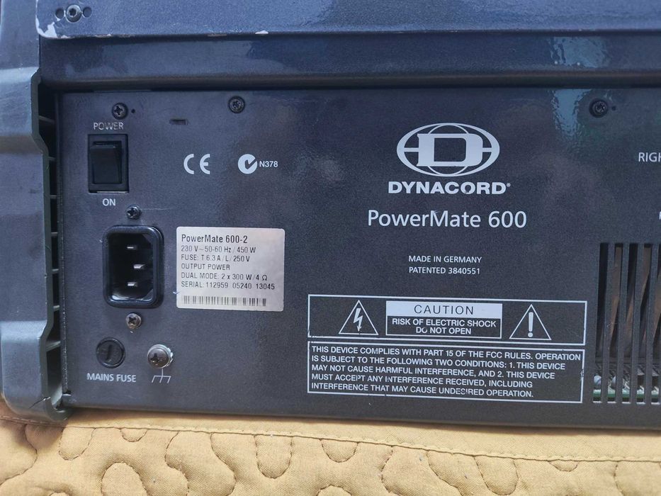 Vand Mixer Dynacord Powermate 600-2 si doua boxe pasive IBIZA XTK 15